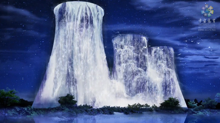 大型实景《梦回下花园》6D光影水墨秀